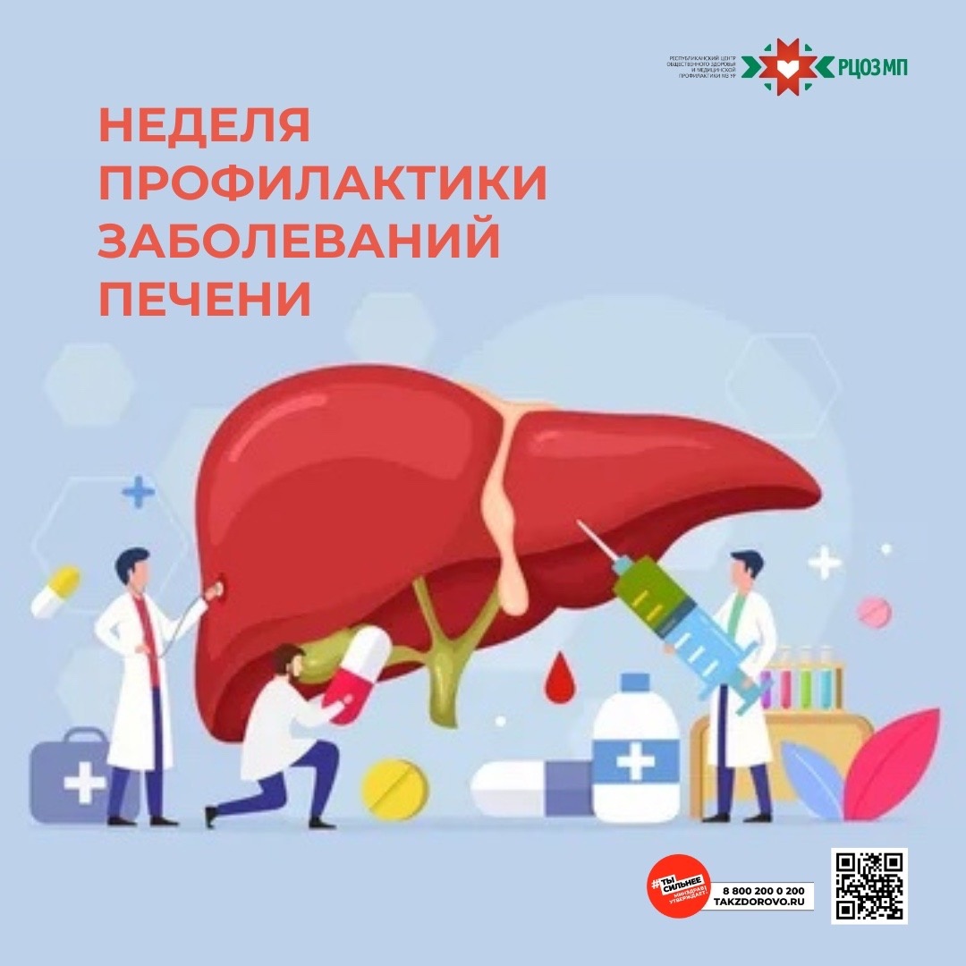 Неделя профилактики заболеваний печени, приуроченная к Международному дню гепатита.