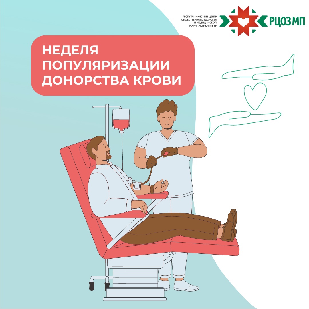 Неделя популяризации донорства крови.